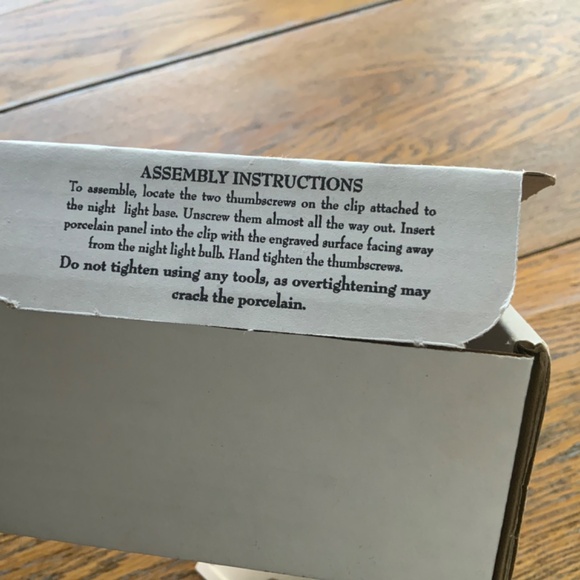 PORCELAIN GARDEN Lithophanenight light fairy/New in box - Picture 3 of 7